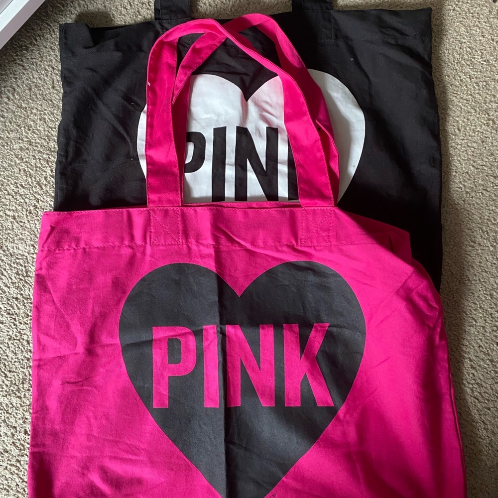 pink tote bags